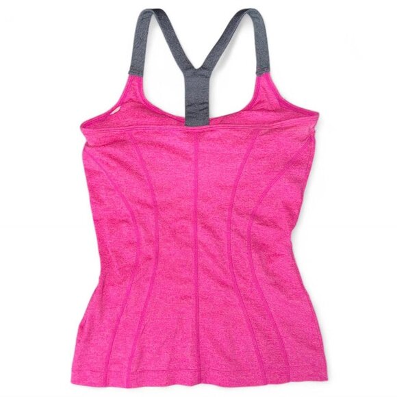 MPG Pink and Grey Athletic Thick Strap Racerback Workout Tank Top Women's Size S - Picture 7 of 7